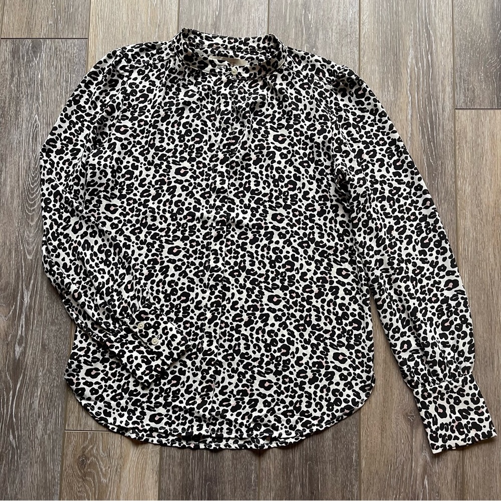 Loft blouse cheetah print